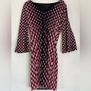 Multi colored pink & black dress